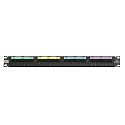 GigaMax 5e Universal Patch Panel, 24-Port, 1RU, Category 5e, Includes Cable Management Bar