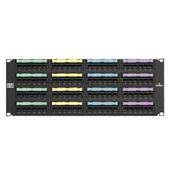 GigaMax 5e Universal Patch Panel, 96-Port, 4RU, Category 5e, Includes Cable Management Bar