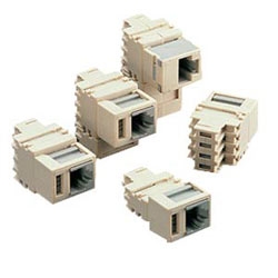 2-Position Modular Adapter, Converts (2) 66-clip Contacts Into a 6-position, 2-conductor Modular Jack