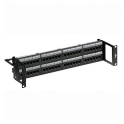 eXtreme 6+ Universal Recessed Patch Panel, 48-Port, 2RU, Category 6, Includes Cable Management Bar