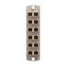 Opt-X Precision Molded Plate (Beige), 62.5/125um Multimode OM1, Duplex SC, 12 Fibers, Zirconia Ceramic Sleeve