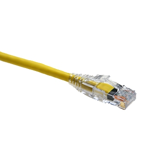 Modular Patch Cord, Cat 5E, Yellow, 24 AWG Conductor, Stranded, General ...