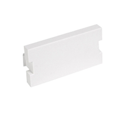 MOS Insert, Blank Module, 1 U, White