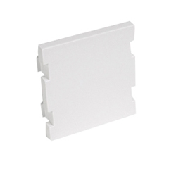 MOS Insert, Blank Module, 2 U, White