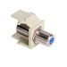 QuickPort F-Type Adapter, Nickel Plated, Ivory