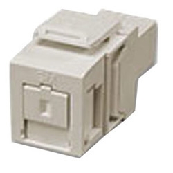 QuickPort Single-mode Simplex SC Fiber Optic Adapter Module, Zirconia Ceramic, Ivory