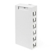 QuickPort Surface Mount Housing, 6-Port, White