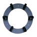 Fiber Optic Cable Storage Ring, Recloseable, Circular, Surface Mount to Wall, 12" Diameter, 16 Gauge Sheet Metal, With (6) Removable 3" Loop, For Optical Fiber and Copper Cabling Service Loop Storage