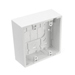 Surface Mount Backbox, Dual Gang, White, 1.89" Depth