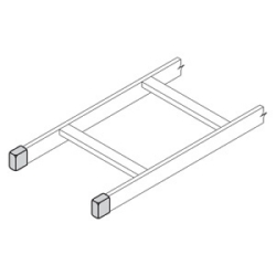 Cable Runway/Ladder Rack End Cap, 1 1/2&quot; X 3/8&quot;, Black Neoprene, 10 Pack
