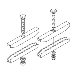 Cable Runway/Ladder Rack, Butt Splice Kit for 1.5"H Runway, Black Zinc