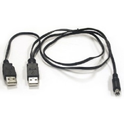 Câble d’alimentation USB-double, 36"