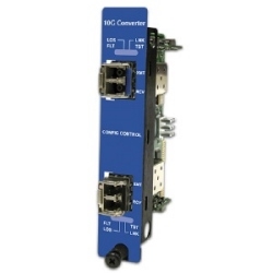 Modular Protocol-Independent, 10 Gbps SFP+ Fiber Mode Converter - iMcV-10G Converter SFP+