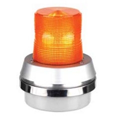 Flashing Incandescent Beacons with Horn, 51 Series, 120V AC, amber