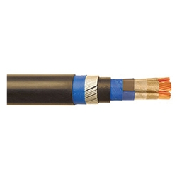 FTP120 95mm squared 2 core stranded copper conductor (class 2) mica-glass fire resistant-tape Zero Halogen Low Smoke compound single layer of galvanised steel wires Thermoplastic Zero Halogen Low Smoke compound 600/1000v BS7846 BS8519:2010