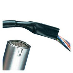 Heat Shrink Tubing, Thin PVC, 1"(25.4mm) Diameter Black, 100ft (30.5m) per reel