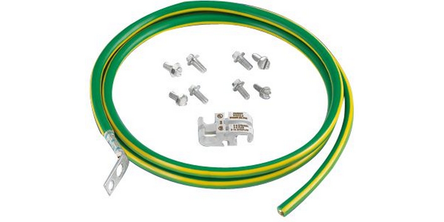 Equipment Bonding Jumper Kit, Green; Yellow, 6 AWG, 60 in. (1524mm)