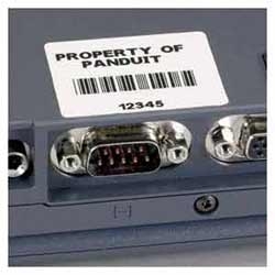 P1Cass CompLbl AdhPES 1&quot;Wx.5&quot;H WH EA