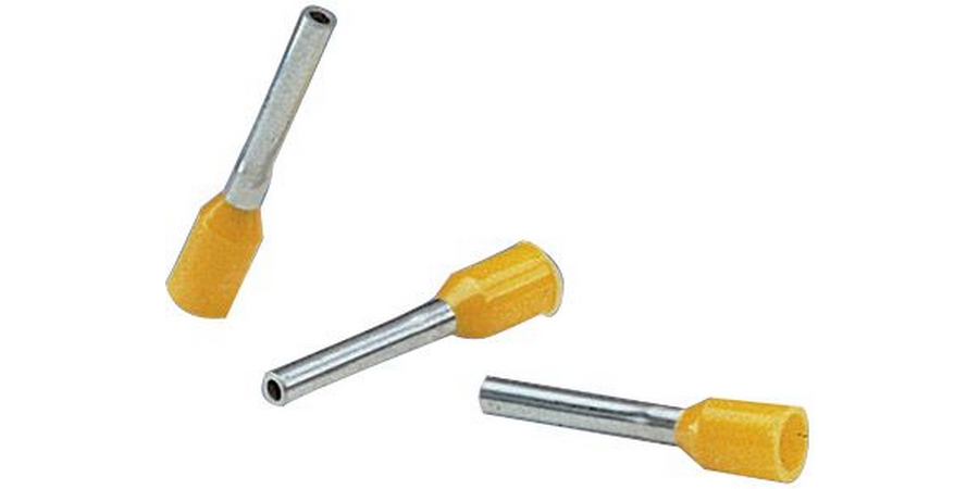 Pan-Term FSD78-8-D Single wire ferrule, Black, 8mm Pin L,