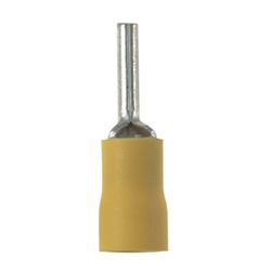 Metric Pin Terminal, Vinyl Insulated, 4.0,6.0mm Wire Range, 14.0mm Pin Length, Pack of 50