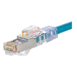Copper Patch Cord, RJ45-RJ45, PanView, S/FTP, Category 6A (10 Gig), 2m, Red