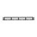 QuickNet Shielded Patch Panel 48 Port 1 RU Black