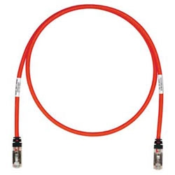 Copper Patch Cord, Category 6A, Red S/FTP Cable, 2.5m