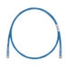 Cat 6 24 AWG UTP Copper Patch Cord 1 ft Blue