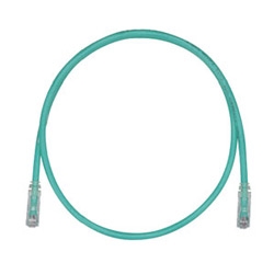 Copper Patch Cord, RJ45-RJ45, Category 6, Green LSZH UTP Cable, 6 Meter