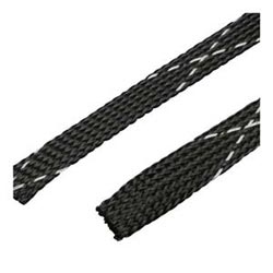 Braided Sleeve FR 1.75&quot;X200&#8217; BLK 1rl