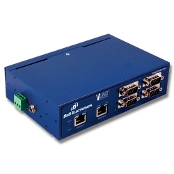 Modbus EthernetSerial Server (2) RJ45 Ethernet, (4) RS-232/422/485 DB9 Ports