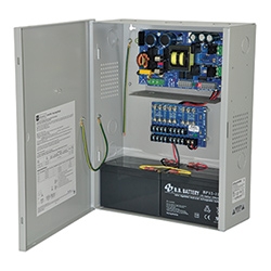 Power Supply Charger, 8 Fused Outputs, 24VDC @ 10A, Aux Output, FAI, LinQ2 Ready, 115VAC, BC400 Enclosure