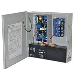 Power Supply Charger, 8 PTC Class 2 Outputs, 12/24VDC @ 4A, Aux Output, FAI, LinQ2 Ready, 115VAC, BC300 Enclosure