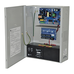 Power Supply Charger, 8 PTC Class 2 Outputs, 12/24VDC @ 4A, Aux Output, FAI, LinQ2 Ready, 115VAC, BC400 Enclosure