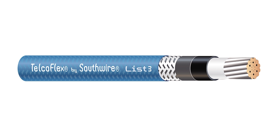 TelcoFlex III Central Office Power Cable, 0 AWG, 1 Conductor, Class B ...