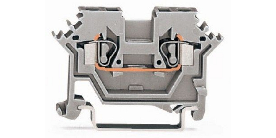 Terminal Block, 800 V, 1-Row, 28 to 12 AWG, Gray