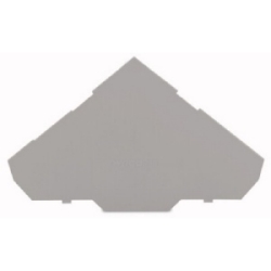 END AND INTERMEDIATE PLATE 1 MM / 0.039 IN THICK for triple deck terminal blocks