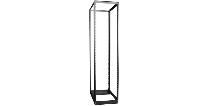 Rack,Black,60 in. Ht,Aluminum, Steel,19 in. Wd Mount,4-Post Rack,31U ...