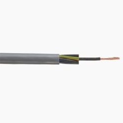 35 mm squared, 4 Conductor, ControlFlex YY bare copper, PVC, PVC color grey 300V AC conductor to ground, 500V AC between conductors, conductor coding: numbered 1 to 3 and green/yellow ground conductor