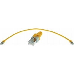 IP20 RJ45 Cable 8-wire: RJI cord 4x2AWG 26/7 overm. Cat5e, 10m