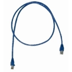 CBL ASSY MOD 24-4 PR STRANDED RJ45/RJ45,W/BOOTS, CAT 5E, UTPBLUE, 1 MT.