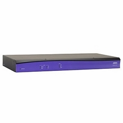 Rackmount Modular Access Router with IPsec VPN for MPLS, Frame Relay, PTP connectivity, and ADSL for applications requiring up to two T1s. The NetVanta 3200 includes one NIM slot, one Fast Ethernet port, a built-in firewall, QoS, DHCP, NAT.