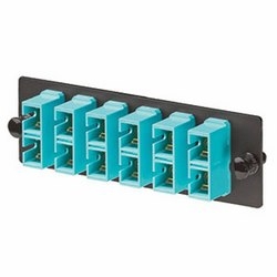 
 SC Panneau adaptateur fibre OM3 / OM4 SC Duplex Aqua