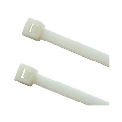 CABLE TIE 100MM LENGTH, 2.5MM WIDTH, NATURAL COLOUR, NYLON  PK OF 100