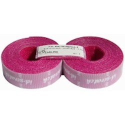 Hook and Loop Cable Ties Refill, ID-SCRATCH, Perforated in 3cm Pieces, Includes 2 Rolls of 2.5 meters, Violet Red