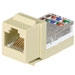 NK 8-position/8-wire, Category 3 leadframe Jack module, Electric Ivory