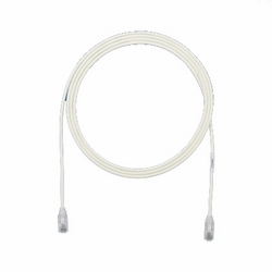 Cat6 UTP 28AWG CM/LSZH Cable Assembly, Off White, 8.5 Meter