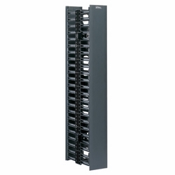 Front and rear vertical manager, 45 Rack Spaces, Dimensions: 83.0&quot;H x 4.9&quot;W x 12.0&quot;D (2108mm x 125mm x 306mm).