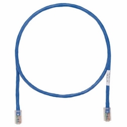 Copper Patch Cord, Category 5e, Blue UTP Cable, 12 Feet