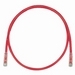 Copper Patch Cord, RJ45-RJ45, Category 6, Red UTP Cable, 75 FT.